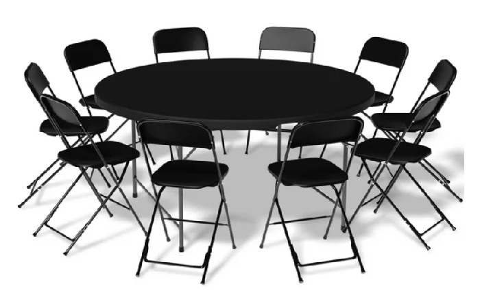 Round Card Table And Chairs