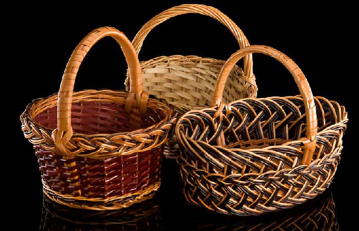 Wicker Basket With Handle