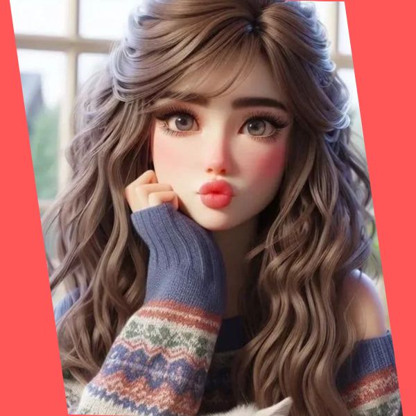 Cute Girl Pic Cartoon Attitude