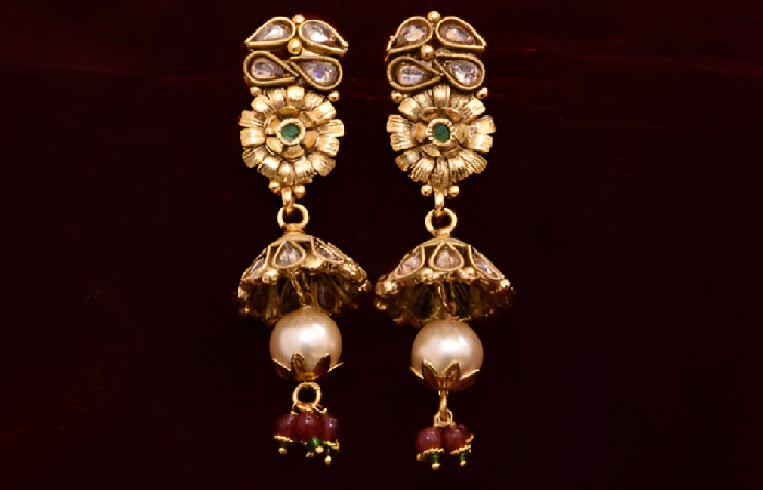 Kushal's Fashion Jewellery - Jhumka Design 