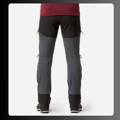 Men Stretchable Wind and Water Resistant Trekking Pants Grey - MT900