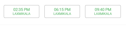 Show Timings  of Double iSmart