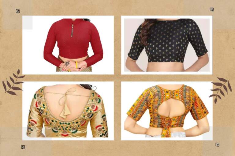 Online shopping – Silk Saree Blouse Designs Front and Back